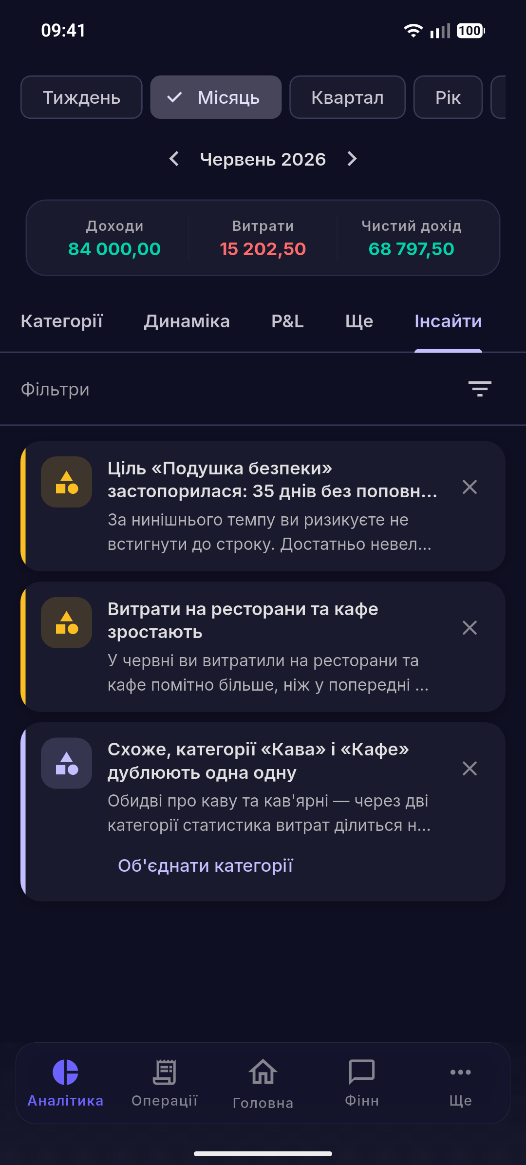 Фінн застосовує дію за підтвердженням
