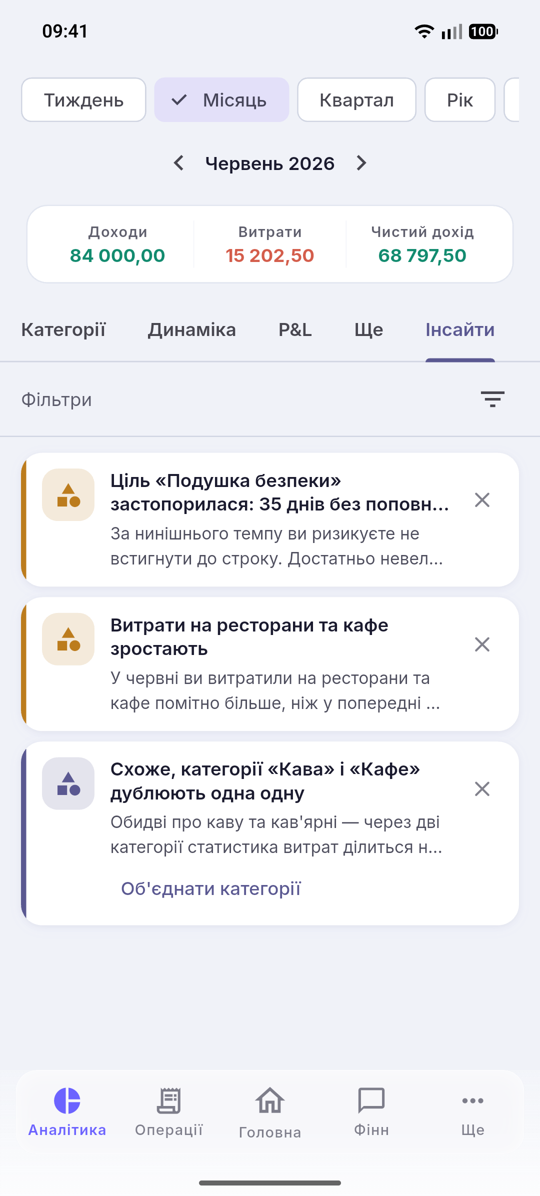 Фінн застосовує дію за підтвердженням