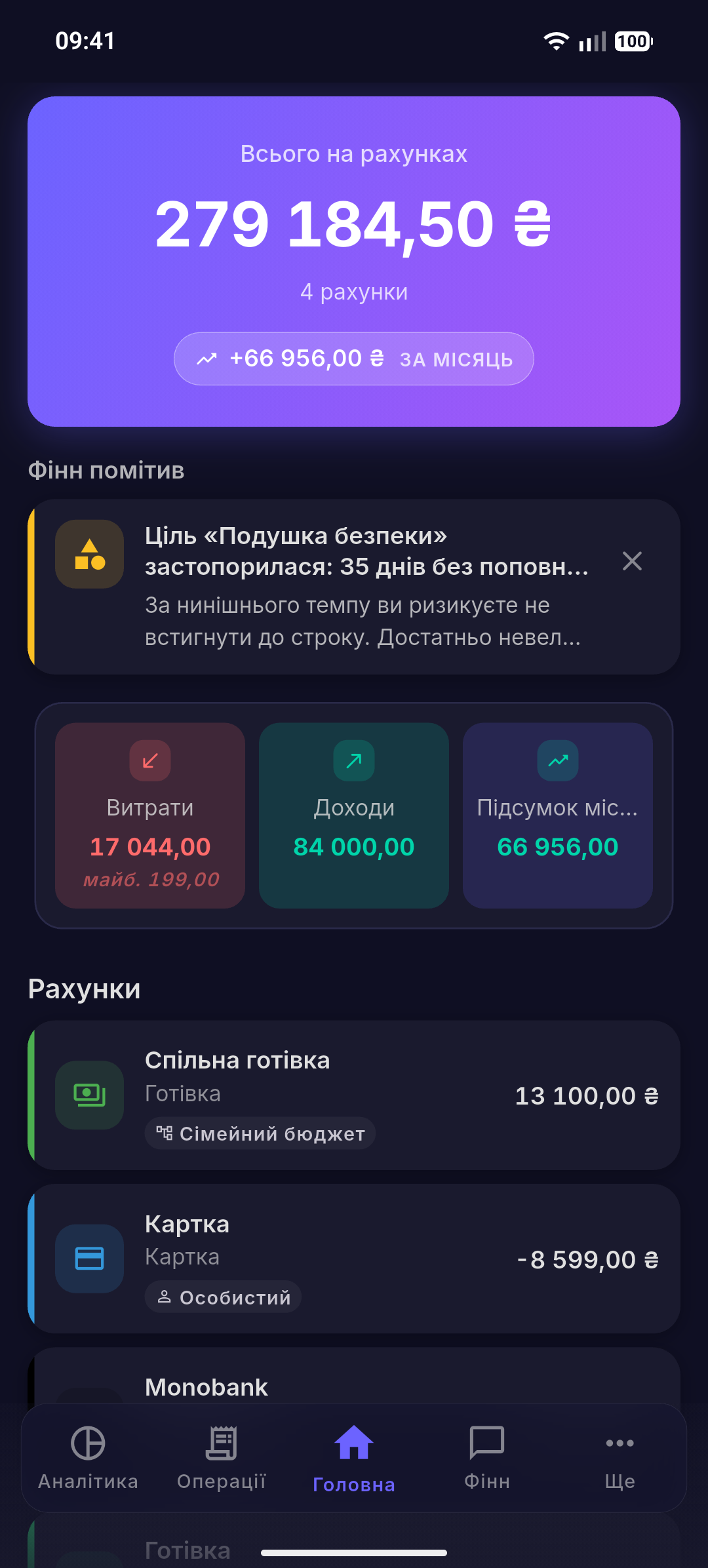 Баланс і рахунки
