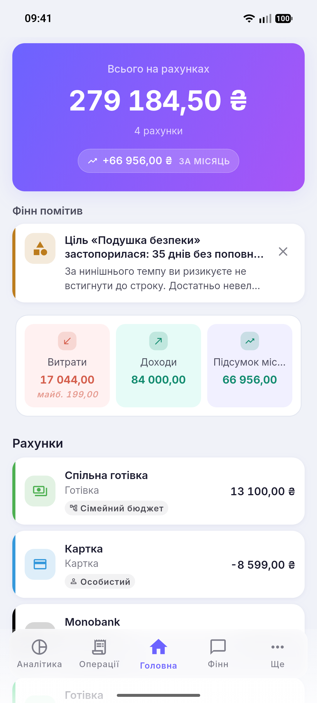 Баланс і рахунки